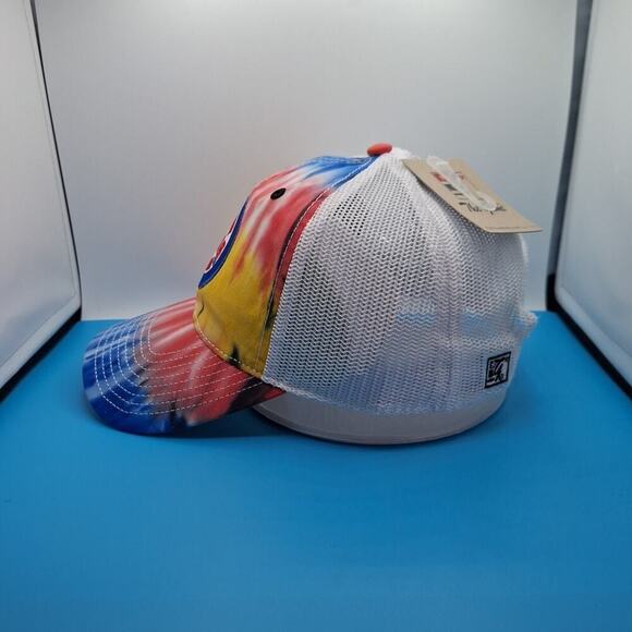 Chicago Cubs Tie Dye Trucker Snapback Patch Hat Cap MLB The Game Cotton - Picture 3 of 8